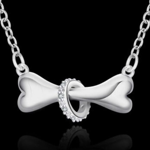 NEW 925 Sterling Silver 𦴠Bone Necklace - Picture 2 of 5